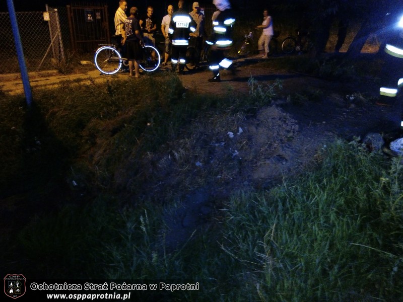 Wypadek na krajowej 92 w miejscowości Paprotnia