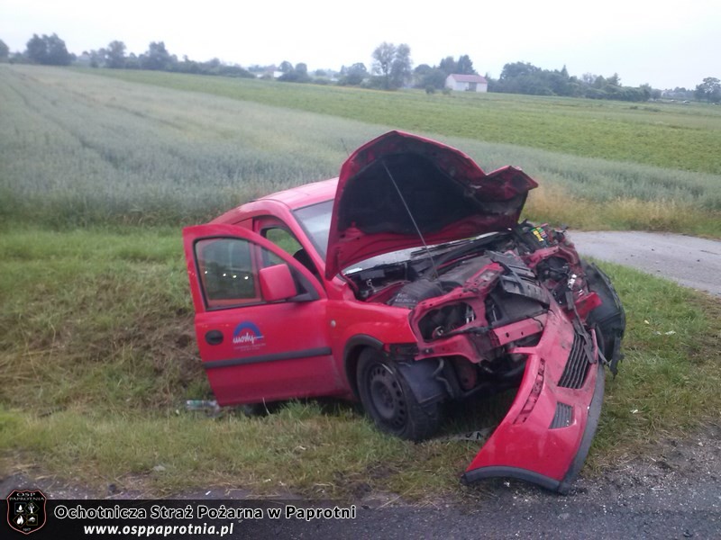 Wypadek na  E92 w miejscowości Liśice