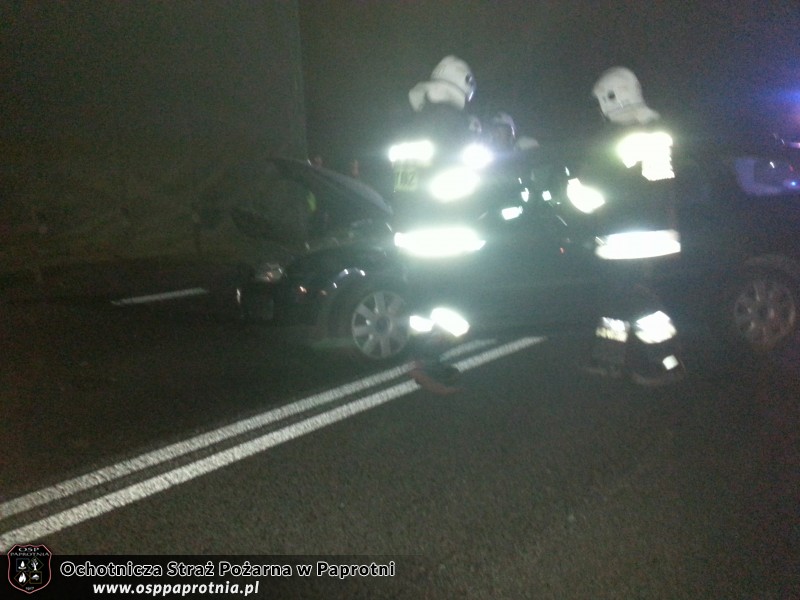 Wypadek drogowy w Topołowej