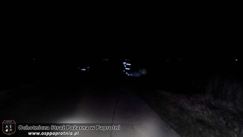 Pożar suchej trawy w miejscowosc Seroki