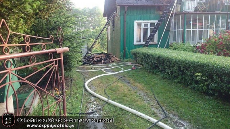 Pożar domu w Teresinie