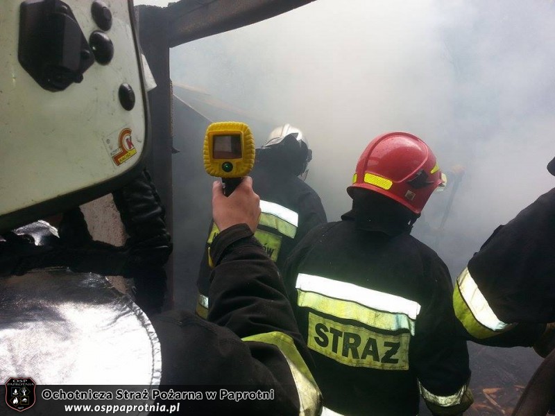 Pożar pustostanu Seroki