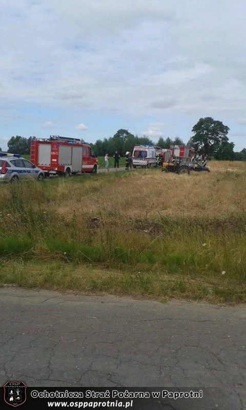 Wypadek w Serokach Parceli 