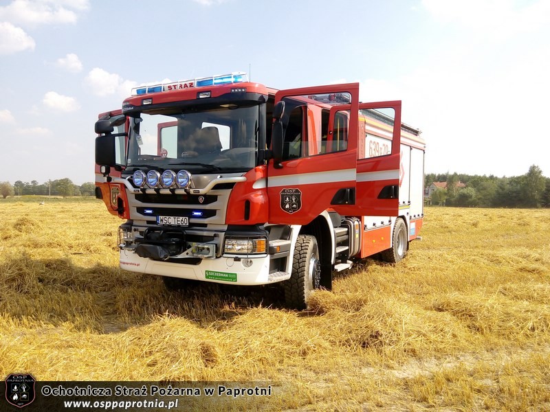  Pożar słomy Gnatowie Nowe