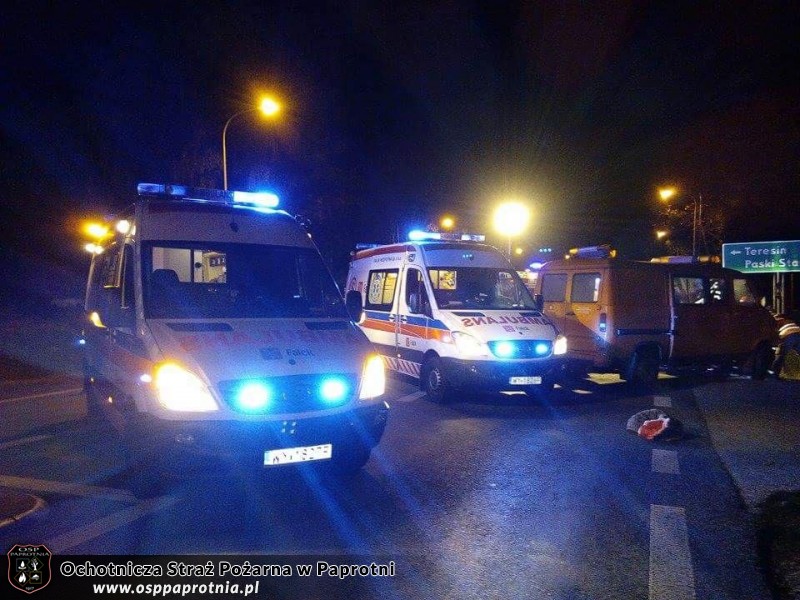 Wypadek na trasie krajowej 92 w miejscowości Topołowa 