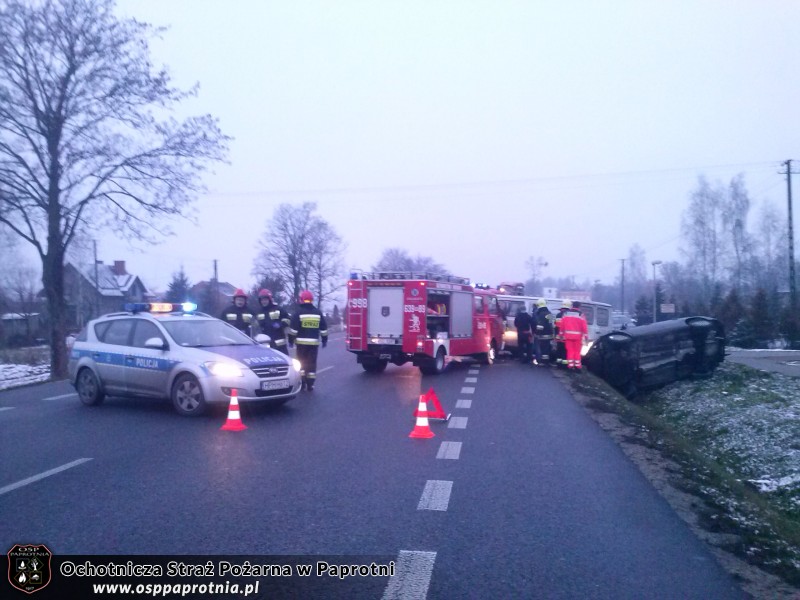 Wypadek w Chrzczanach