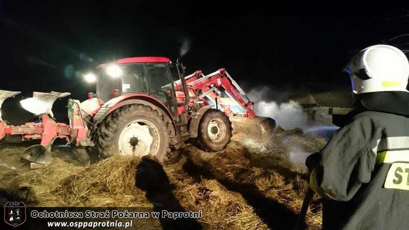Pożar stodoły w Serokach 