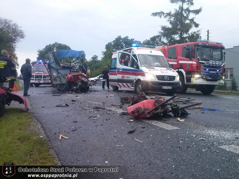 Wypadek na  E92 w miejscowości Liśice