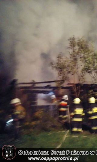 Pożąr w niemiejscowi Szczytno