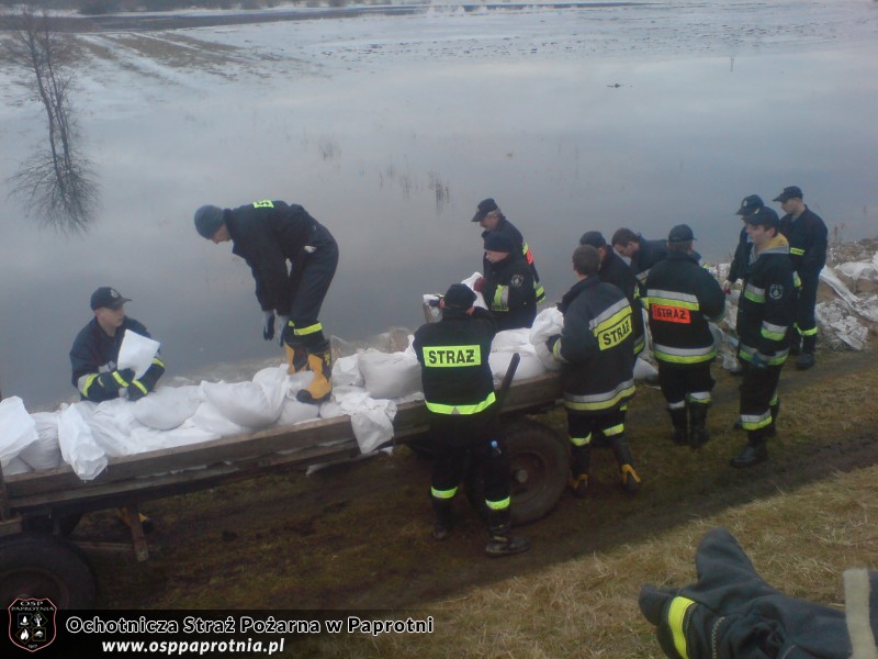 Umocnienie wałów w Kamionie