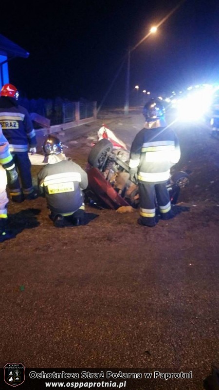 Zdarzenie drogowe w Chrzczanach 