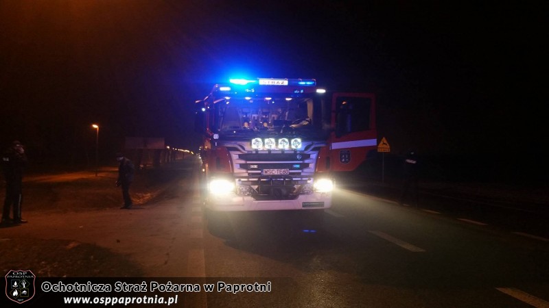 Zdarzenie drogowe w Chrzczanach 