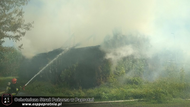 Pożar pustostanu Sochaczew