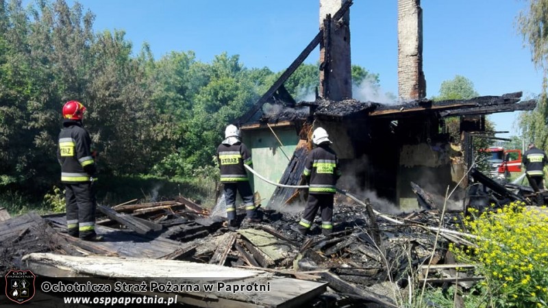 Pożar pustostanu Sochaczew
