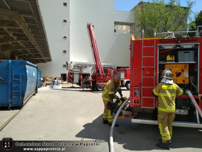Pożar w Zakładzie Polskie Młyny