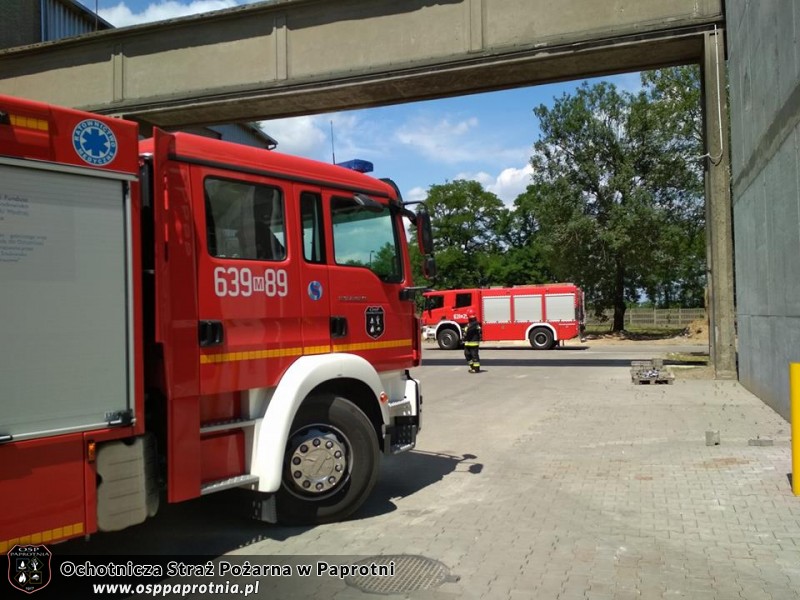 Pożar w Zakładzie Polskie Młyny