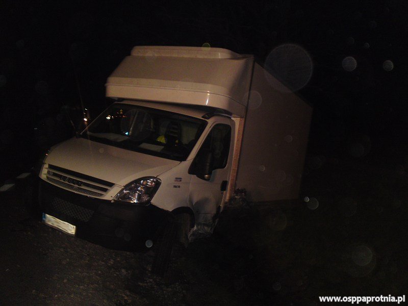 Wypadek drogowy w Paprotni