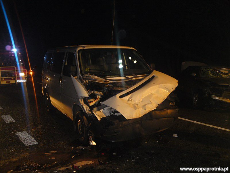 Wypadek drogowy w Paprotni