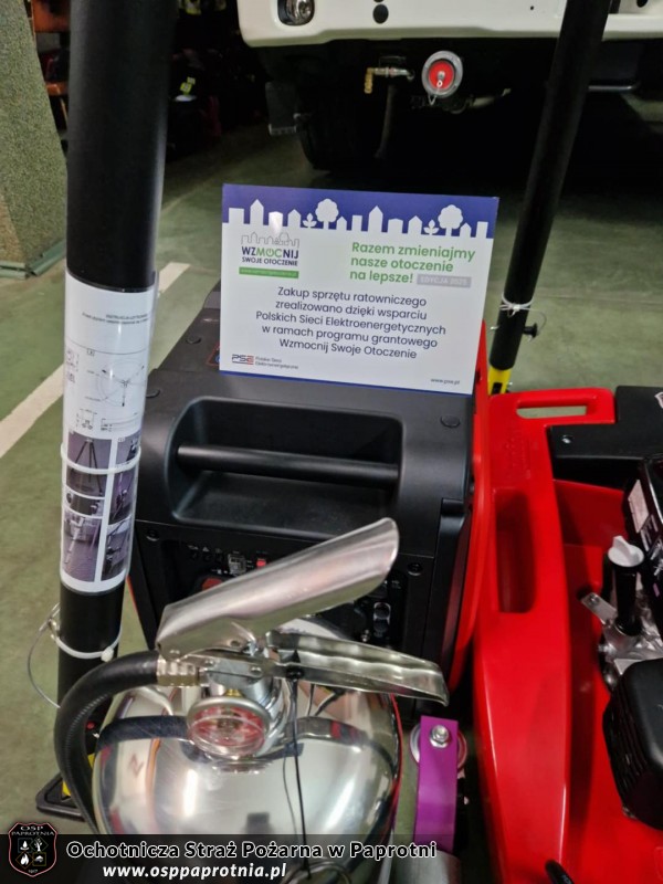 Wzmocnienie potencjału ratowniczego OSP Paprotnia - projekt zakończony