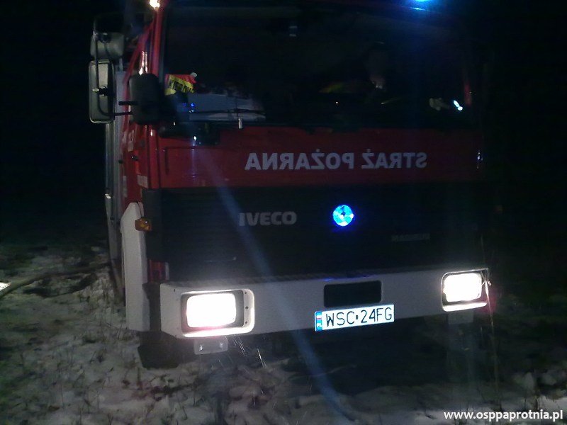 Pożar budynku gospodarczego w Ludwikowie