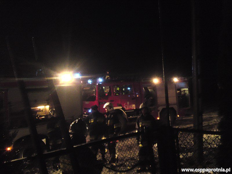 Pożar budynku gospodarczego w Ludwikowie