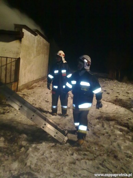 Pożar budynku gospodarczego w Ludwikowie