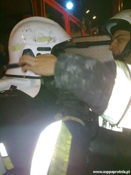 Pożar budynku gospodarczego w Ludwikowie