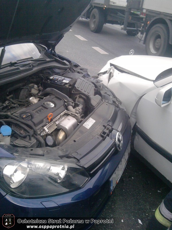 Wypadek samochodowy Paprotnia