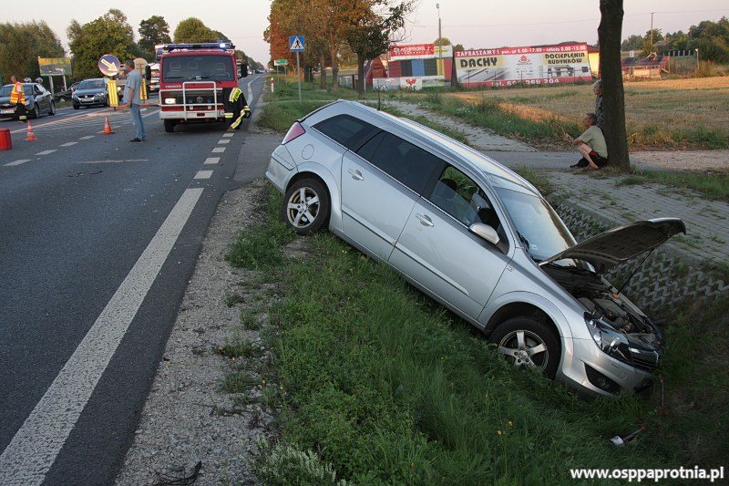 Wypadek samochodowy Topołowa