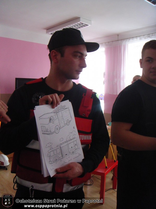 OSP Paprotnia w przedszkolu integracyjnym