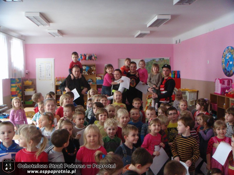 OSP Paprotnia w przedszkolu integracyjnym