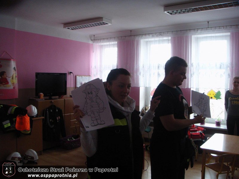 OSP Paprotnia w przedszkolu integracyjnym