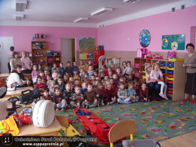 OSP Paprotnia w przedszkolu integracyjnym