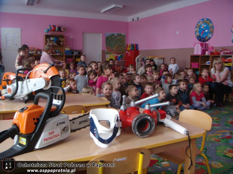 OSP Paprotnia w przedszkolu integracyjnym