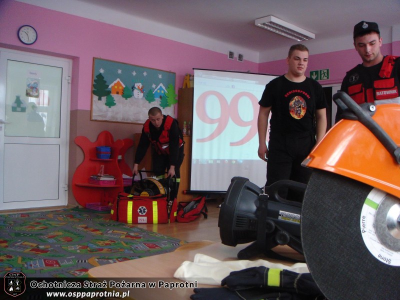 OSP Paprotnia w przedszkolu integracyjnym