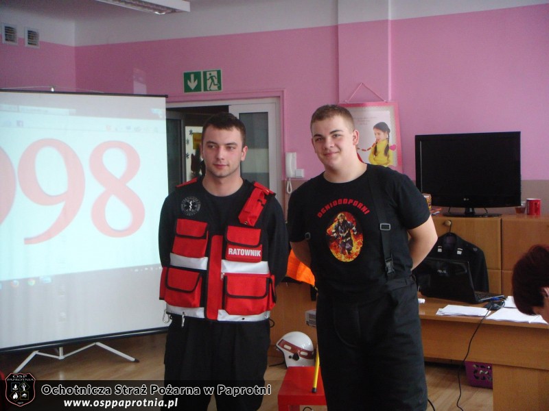 OSP Paprotnia w przedszkolu integracyjnym