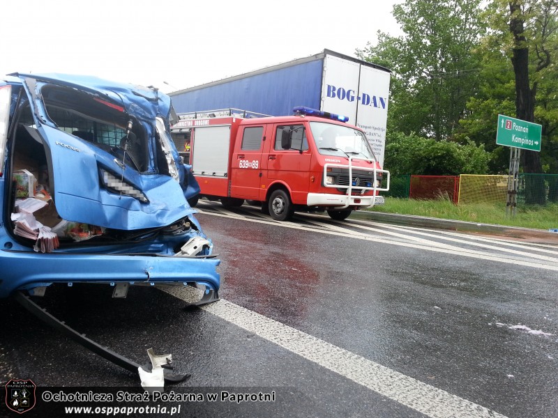 Wypadek w Paprotni