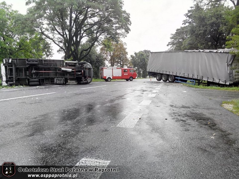 Wypadek drogowy w Chrzczanach