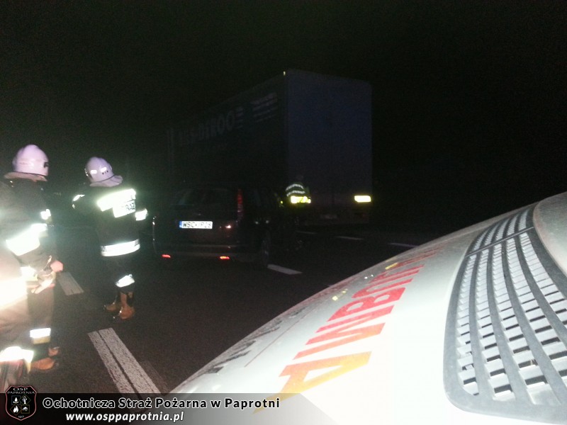 Wypadek drogowy w Topołowej