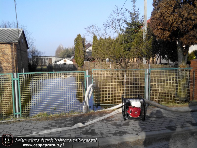 Pompowanie wody w Elżbietowie