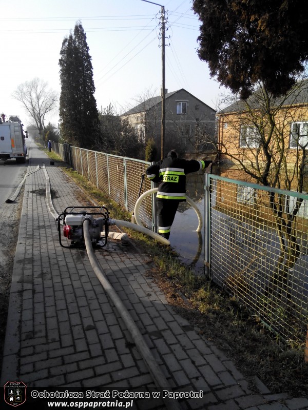 Pompowanie wody w Elżbietowie