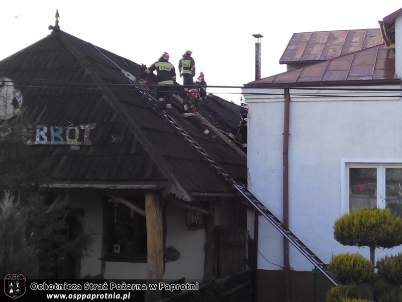 Pożar na ul. Lipowej