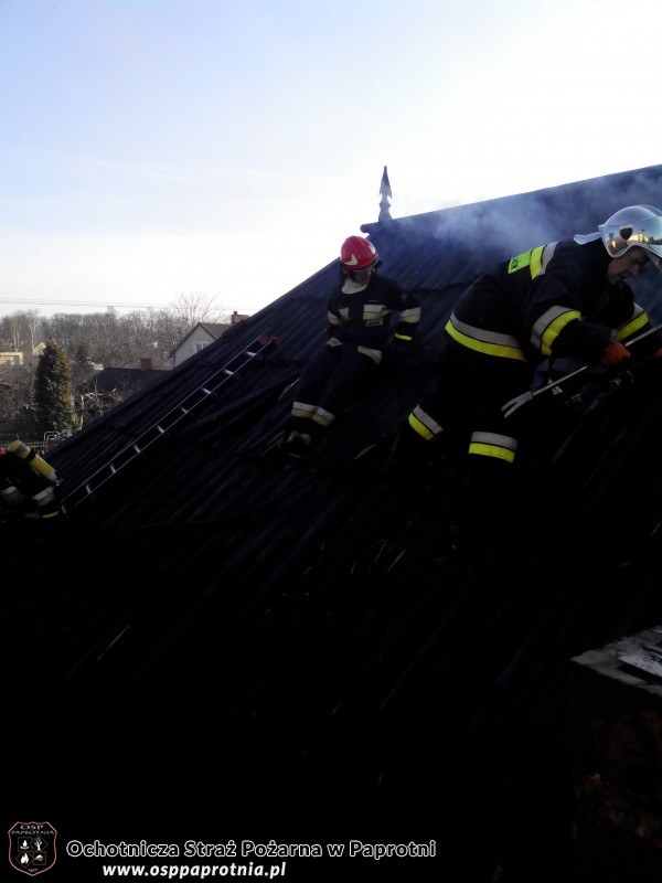 Pożar na ul. Lipowej
