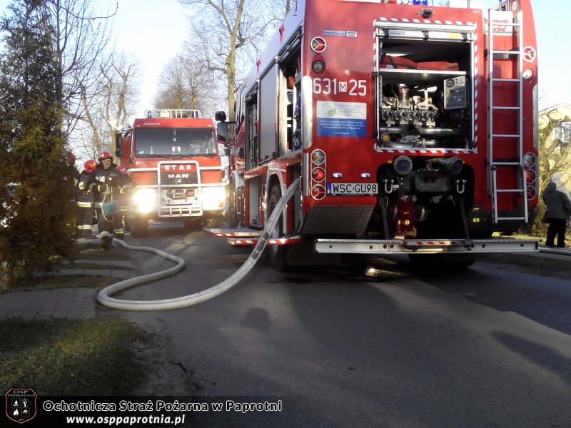 Pożar na ul. Lipowej